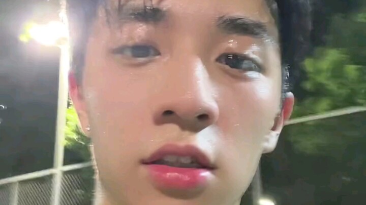 That gross guy just finished playing basketball but still wants to watch a boys’ high school drama.