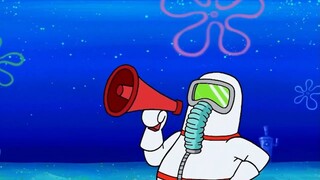 Little Sponge walks into the kitchen