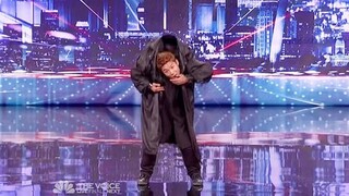 America's Got Talent: The ultimate robot dance, a man's head and body separated, frightening the jud
