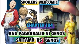 CHAPTER 184 | SPOILERS WEBCOMIC | ANG PAGBABALIK NI GENOS | ONE PUNCH MAN | TAGALOG MANGA
