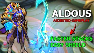 ALDOUS FASTER STACKS + EASY SHIELD ADJUSTMENT | MOBILE LEGENDS