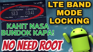 HOW TO LOCK THE LTE BAND MODE ON ANY ANDROID DEVICES NO ROOT, NO PC REQUIRED | TAGALOG