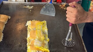 Bos, pesan burger telur satu