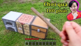 Cái Kết Khi VinhMC Chơi Minecraft Quá 180 Phút 🤣 CHẾ TẠO Ở NGOÀI ĐỜI THẬT !!