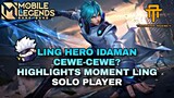 MOMENT LING SOLO PLAYER PANEN KILL ! | Highlights moments mlbb