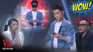 Tóc Tiên kinh ngạc với khả năng xoay 100 khối rubik thần sầu của anh chàng Ngọc Thịnh |Siêu Trí Tuệ