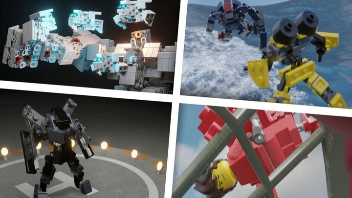 Extreme challenge! 14 parts to build a spider transforming robot - Tarandi  tarantula LEGO MOC tutori - Bilibili