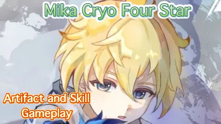 Genshin Impact INDO - Pembahasan Mika Cryo Four Star mengenai Artifact dan Skill + Gameplay