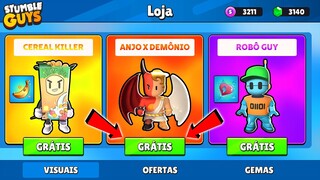 ATUALIZAÇÃO 0.48! AS NOVAS SKINS GRÁTIS DO STUMBLE GUYS [NOVO EVENTO DE SKINS] - ISSO VAI CHEGAR 😱