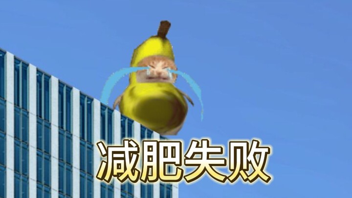 Kucing Pisang Gagal Diet dan Jadi Putus Asa