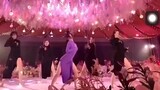 What is the level of dance between the bride and bridesmaids in this wedding?