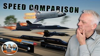 SPEED COMPARISON 3D | Fastest Man Made Objects REACTION | OFFICE BLOKES REACT!!