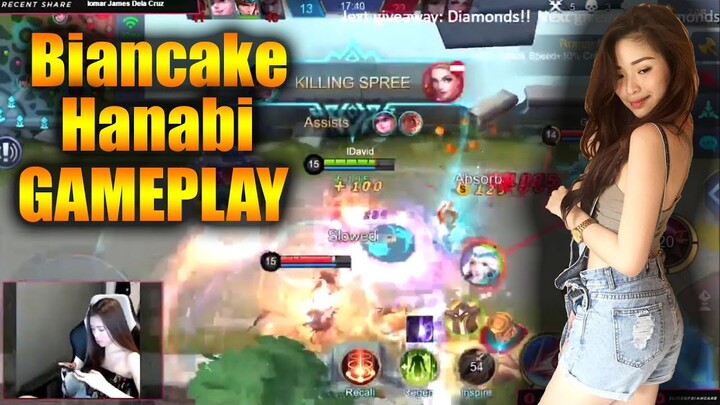 BIANCAKE INSANE HANABI GAMEPLAY!! | Mobile Legends