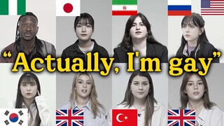 8 Countries Reacts to Coming Out "Actually, I'm Gay"