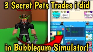 😱3 Secret Pet Trades i Did in Bubblegum Simulator! (Roblox)