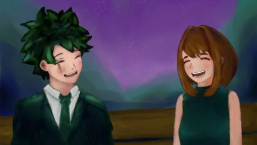 【IzuOcha】Midoriya x Uraraka 1分钟绘画过程 | MediBang Paint