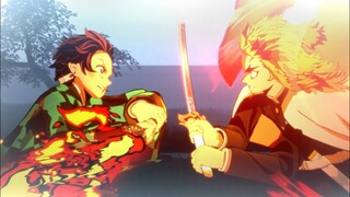Tanjiro Vs Rengoku Boss Battle Gameplay (ENGLISH) - Kimetsu No Yaiba Hinokami Chronicles (60FPS)