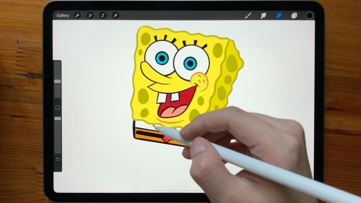 SpongeBob SquarePants｜Courage Feed｜iPad Pro｜Apple Pencil｜Procreate