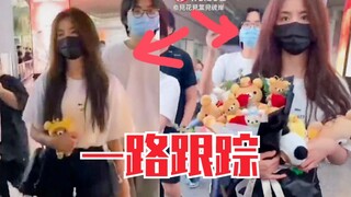 مُفجع جدًا! جين تسي هان تعرضت لمضايقة رجل مريض اقترب منها جدًا في المطار وتابعها طوال الطريق!