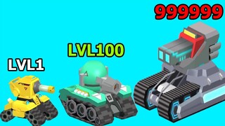 LẮP RÁP XE TĂNG ĐỒ CHƠI TIẾN HÓA TỪ XE 3 NÒNG THÀNH SÚNG LASER - Tank Force Top Game Thành EJ