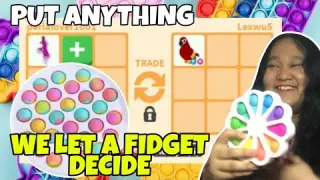 WE LET A FIDGET DECIDE OUR TRADING COLOR IN ADOPT ME *PUT ANYTHING* Roblox Tagalog