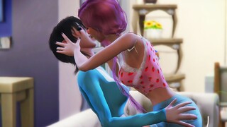 Kiss me against the wall 💓 Sims 4 love story ✨Lesbian love story