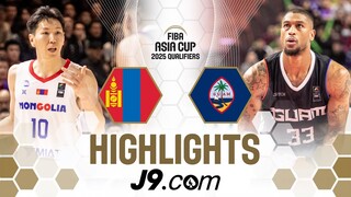 Guam 🇬🇺 fend off Mongolia 🇲🇳 to get on win column | J9 Highlights | FIBA Asia Cup 2025 Qualifiers