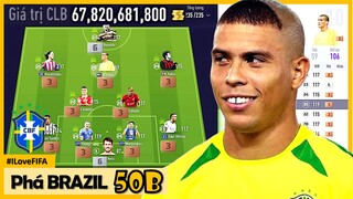 I Love Cầm 50 Tỷ Xây Dựng Đội Hình BRAZIL Cực Mạnh Với Tam Tấu: RONALDO BÉO, RIVALDO & RONALDINHO