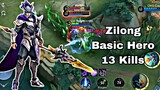 Zilong basic hero 13 Kills in Rank Game! 🔥 Zilong Play 🔥 Zilong Mobile Legends