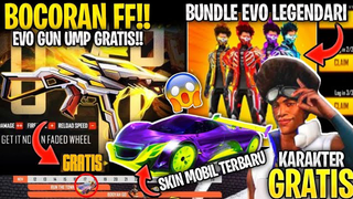 BOCORAN FF!! EVOGUN UMP GRATIS, BUNDLE EVO LEGENDARI TERBARU, & UPDATE FF LAINNYA