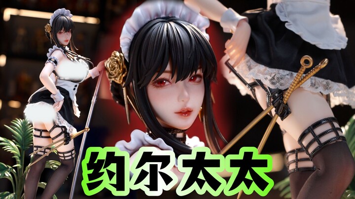 亲手为她穿上女仆装！这么有可玩性的GK你怎么能放过~ 【炽焰工作室 浴室女仆cosplay系列 约尔太太 1/4 GK手办 分享 ~】