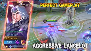 AGGRESSIVE TOP GLOBAL LANCELOT PERFECT NO DEATH GAMEPLAY 😎😎😎