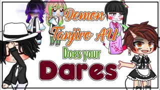 Demon Tanjiro/Hashira Nezuko AU does your dares! | Demon slayer