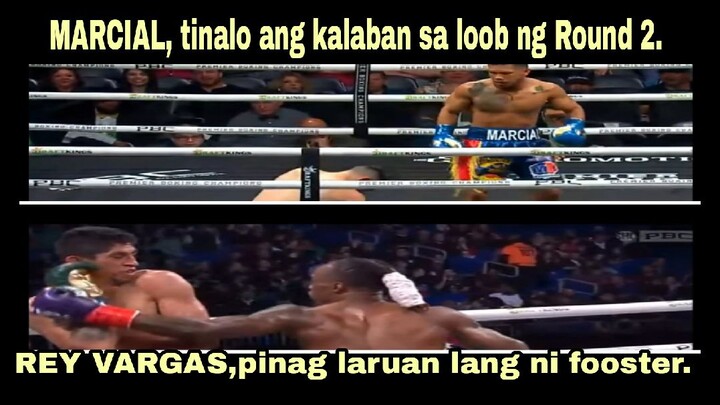 REY VARGAS, pinag laruan lang ni fooster, Eumir marcial, pinaluhod ang kalaban sa round 2.