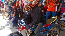 Balap drag motor-motor yang biasa liaran ikut resmian, seru!!