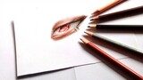 Drawing//Coloring Itachi's Mangekyou Eye | Semi Realistic