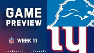 Detroit Lions vs. New York Giants | 2022 Week 11 Game Preview