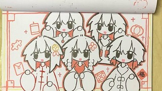 [แอนิเมชั่นเฟรมต่อเฟรมที่วาดด้วยมือ/การจำลองเทศกาลตรุษจีน] เมื่อวัฒนธรรมเทศกาลตรุษจีนกลายเป็นตัวร้าย