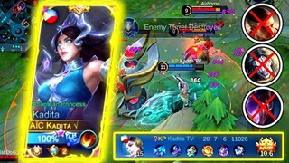 KADITA BULLIED YVE AND PAQUITO IN RANK?! | TOP GLOBAL KADITA | MLBB