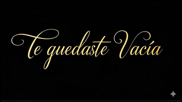 Te quedaste vacía