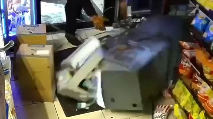 They actually stole an ATM directly—666!