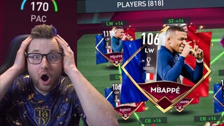 Max Rated Mbappé has 170 Pace! Full France Squad Builder on FIFA Mobile 22 and World Cup Exchanges!