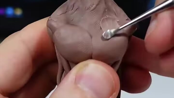 【Sculpture】 Anubis made of clay