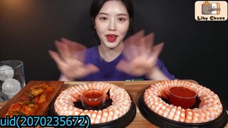 SUB) Mukbang tôm ngon ngọt đầy miệng! 🦐 Trong nháy mắt✨ Cocktail tôm  #amthuc