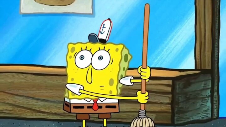Soon SpongeBob found the first banana house.