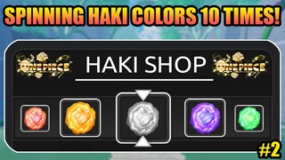 Spinning Haki Colors - Looking For Rarest Haki Color in A One Piece Game