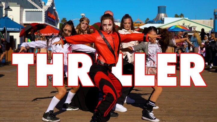 万圣节街头快闪MJ《颤栗》Thriller