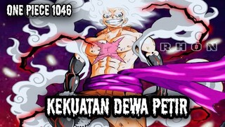 SPOILER LANJUTAN 1046 !! LUFFY GUNAKAN KEKUATAN DEWA PETIR | DUET RAIZO DAN JINBE ( ONE PIECE )