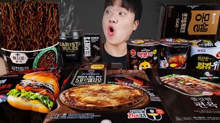 ASMR MUKBANG 편의점 핵불닭 미니!! 떡볶이 & 핫도그 & 치즈 피자 FIRE Noodle & HOT DOG & CHEESE PIZZA EATING SOUND!