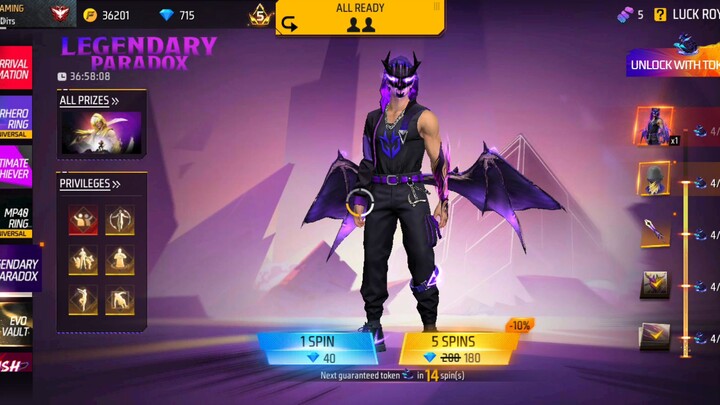 Free Fire spins
